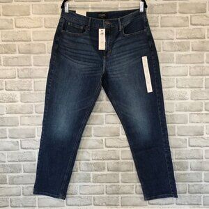 Banana Republic Girlfriend Womens Mid Rise Jeans Denim Blue NEW 12 Classic Basic